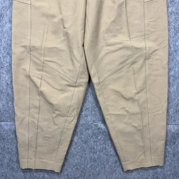 Victoria Beckham Trouser Pants Women's US 6 Balloon Pleated Tan Italy 29 x 29